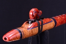 York Gum Burl Native American Flute, Minor, Mid G-4, #H1J